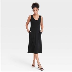 A new day sleeveless rib knit ballet dress